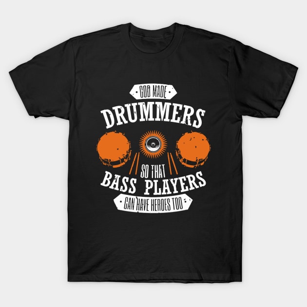 Drummers Bass Logo T-Shirt by terrasari90